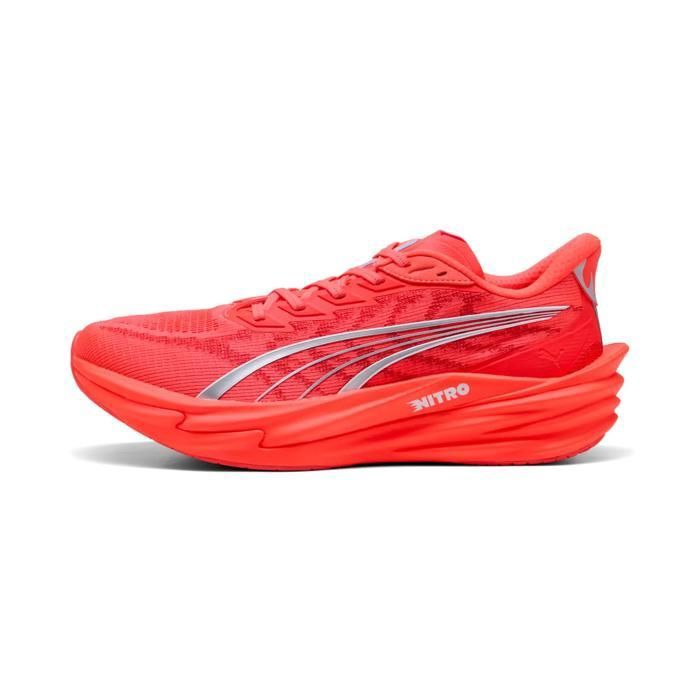 Chaussures de running Puma Deviate Nitro 4 - ultra red/puma silver Chaussures de running Puma Deviate Nitro 4 - ultra red/puma silver