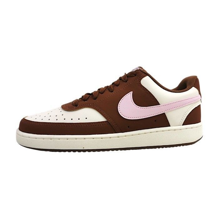 Femmes Nike Baskets basses Court Vision LOW Textile Lacets Plat - pearl/pink/brown 004