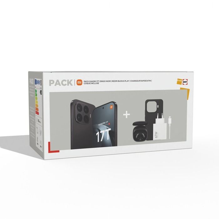 Pack 17T 6 59 5G Double nano SIM + Ecouteurs sans fil Redmi Buds 6 Play + Hyper chargeurr conçu avec Leica - vue 3