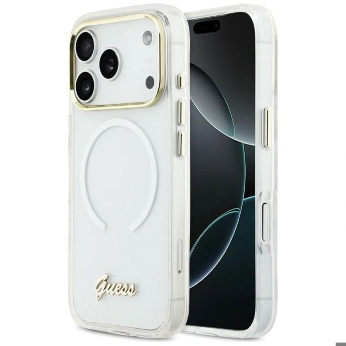 Étui Guess IML Gradient Script Metal MagSafe pour iPhone 17 Pro Neuf