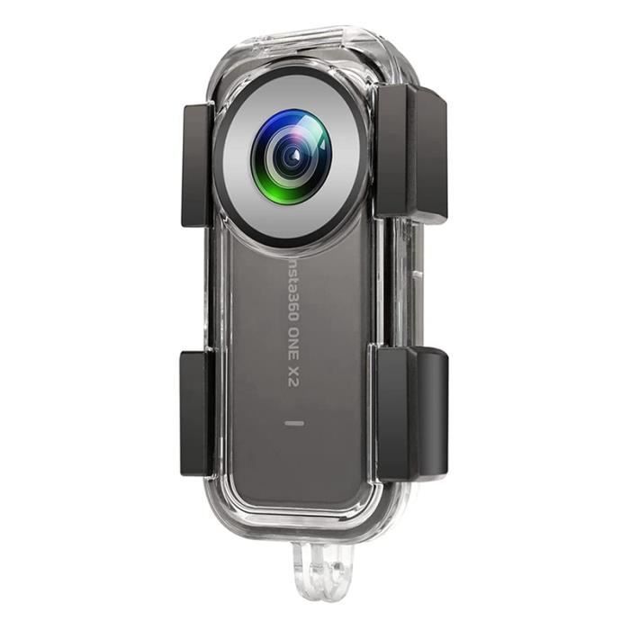 étui Protection Avec Port 1/4 Et Connecteur GoPro Étui étanche 40 M Pour Insta360 X5 - Coque Sous-marine Avec Objectif Sphérique, Interfaces GoPro Et 1/4 Coque Insta360 X5 Plongée