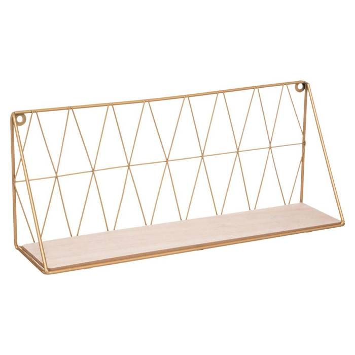 Etagère murale doré 48x20cm - Atmosphera Créateur dintérieur