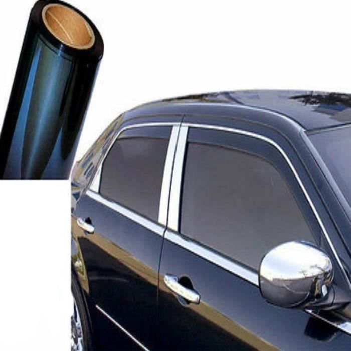 75% kit de montage 300cm x 50cm limousine voiture noire film solaire teinté vitres teinte film