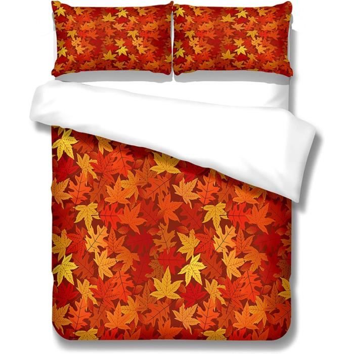 Housse De Couette 140X200 avec Deux Taies d'oreiller 65X65Cm Fleur