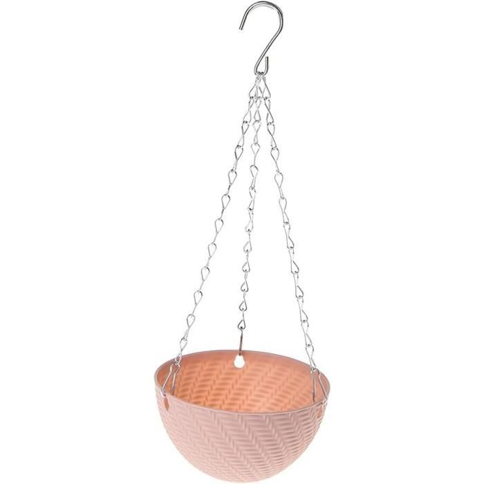 Lot De 5 Chaînes De Suspension Métal Noir 50 Cm - Pour Pots De Fleurs, Lanternes, Mangeoires à Oiseaux