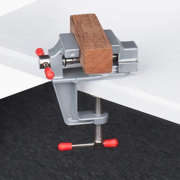 Lot De 2 Mini Étaux De Table Réglables En Alliage D'Aluminium - Pinces Pour Bijoux Et Modélisme