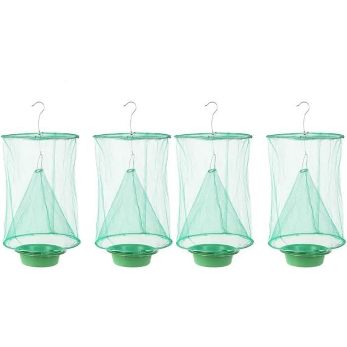 Piège à Guêpes Et Frelons - Lot De 4 Pièges Suspendus Avec Attractif - Pour Jardin, Balcon, Verger