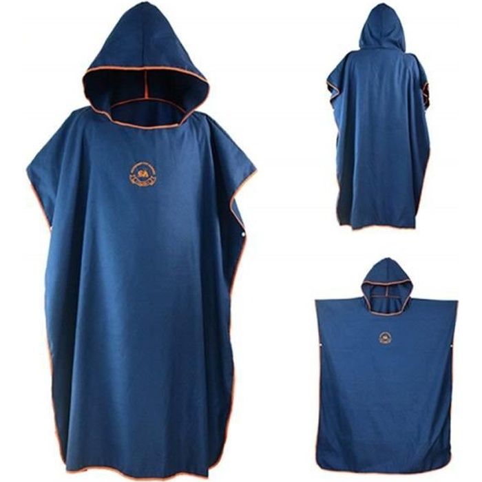 Poncho Homme Eponge 100/% coton Adulte et Enfant avec Poche et Capuche L//XL Poncho de Surf pour Bain et Sport Poncho Femme Idéal pour Surf Plage et Piscine et Serviette de Bain- Jaune