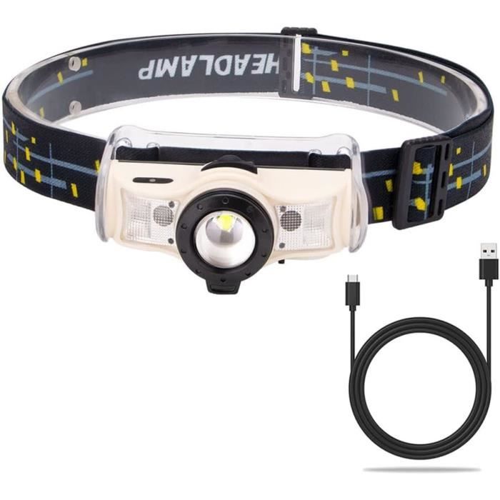 Lampe Frontale LED 90000LM - Rouge/vert/blanc -防水 IPX4 Pour Chasse Pêche Camping