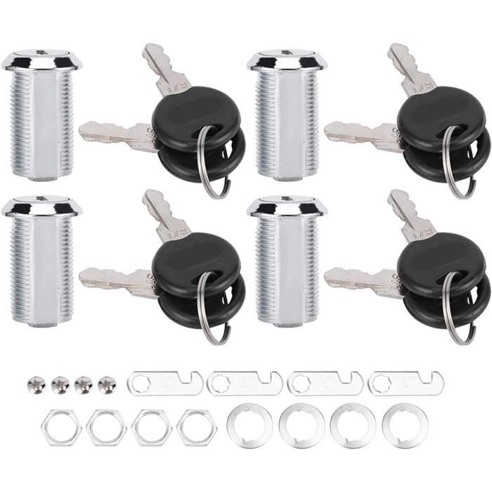 Lot De 3 Serrures Pour Classeur Avec 6 Clés Identiques - Sécurise Tes Dossiers !