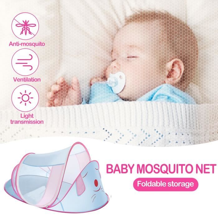 Moustiquaire Portable Pliable Pop Up Pour Bebe De 0 A 12 Mois Lit De Voyage Tente De Berceau Pour Nourrissons P Blue Drft1391 Cdiscount Maison
