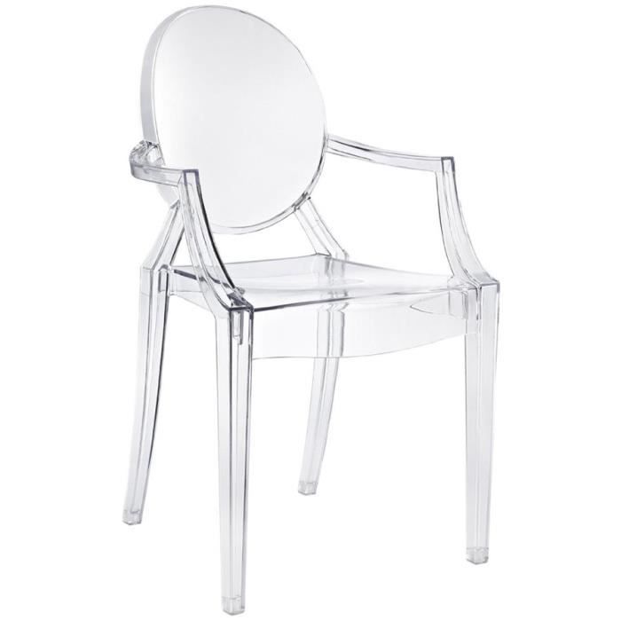Chaise Design Inspirée Kartell Philippe Starck Transparente Cdiscount