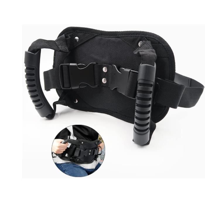 Ceinture de securite Moto Ceinture Moto Passager Réglable Bandes Ceinture Moto Sécurité pour Passager Arrière Poignée Passager Moto,