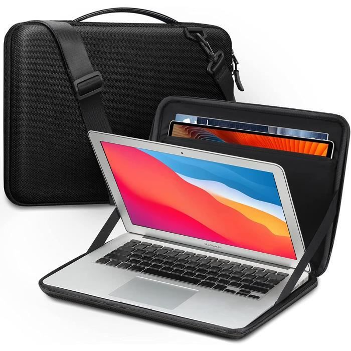 FINPAC Housse pour 14 Macbook Pro 2021, 13 MacBook Air/ Pro M2 M1,  Sacoche Antichoc Etui Rigide avec Bandouliere et Pochett - Cdiscount  Informatique