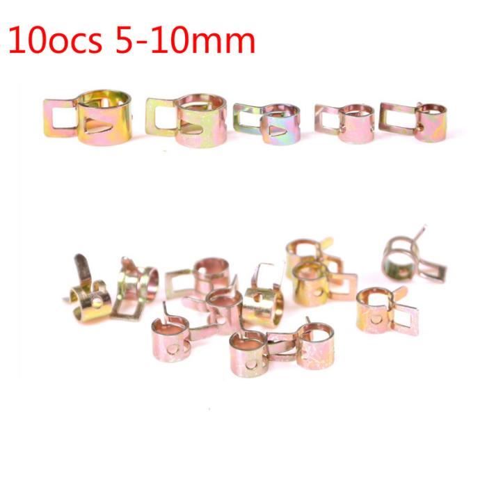 Colliers De Serrage Nickelés 7mm - Lot De 5 Pièces Pour Tuyau Carburant/Eau | Par Uxcell