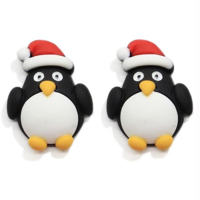 50 Pièces Accessoires Noël En Résine - Cloches, Père Noël, Bonhommes De Neige - DIY Déco