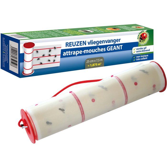 Piège mouches professionnel jetable - BSI - Avec colle - Naturel - Insectes volants - Verger Ferme