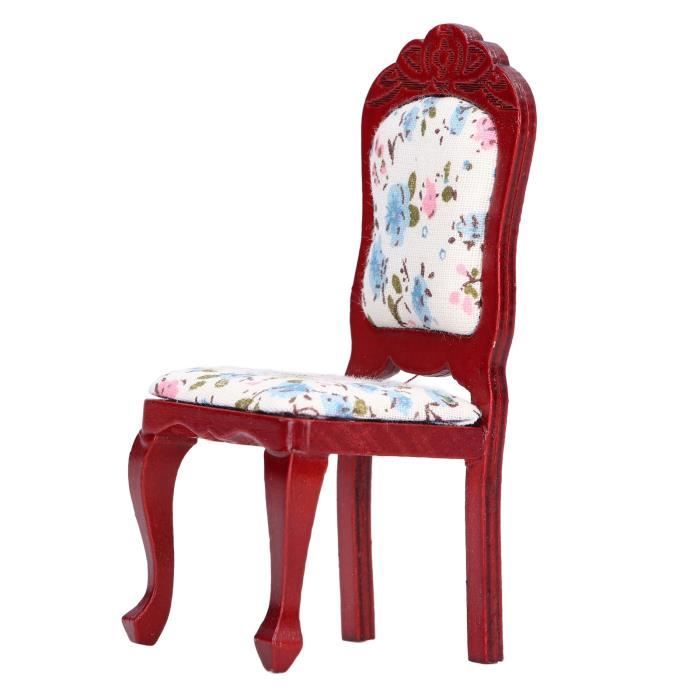 Miniature 1:12 Ensemble Table Et 4 Chaises En Bois – Accessoire Maison De Poupée – Mobilier Simulé Haut Réalisme