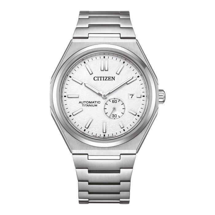Montre Hommes Citizen NJ0180-80A - Argent Titane - 41mm - Etanche 10 bar - Bracelet Titane - Verre saphir Montre Hommes Citizen NJ0180-80A - Argent Titane - 41mm - Etanche 10 bar - Bracelet Titane - Verre saphir