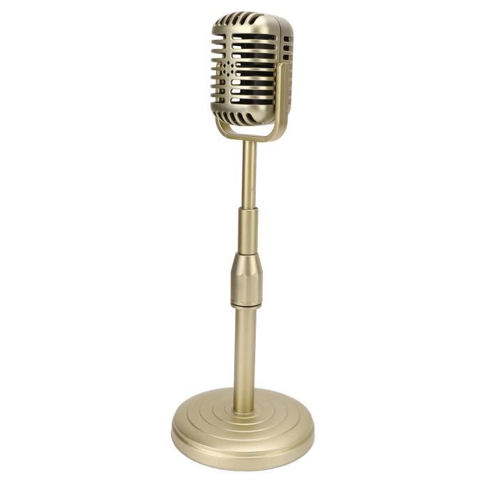 Accessoire De Jouet De Microphone Vintage Avec Support, Accessoire De