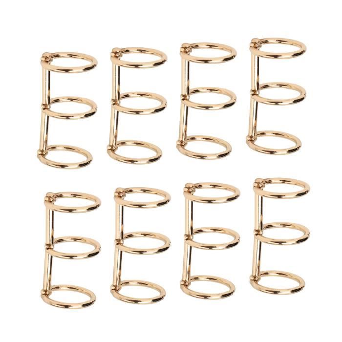 3 Pièces Mécanisme Reliure Anneaux Métal 20mm - Classeur Feuilles Volantes