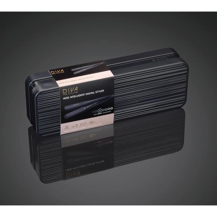 Lisseur/Styler - GENERIC - Diva Pro - Céramique infusée - Réglages de chaleur 110-230°C - Arrêt automatique