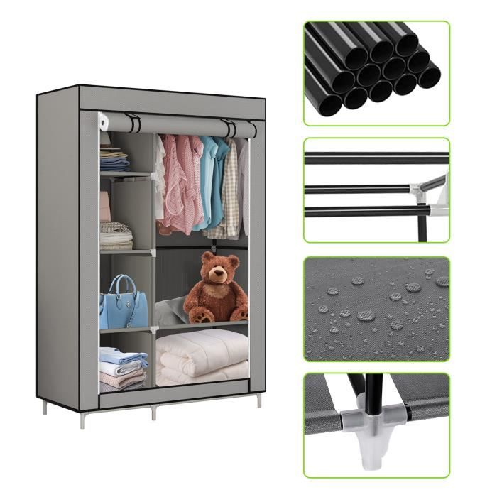 Armoire En Tissu - LEMAIJIAJU - Penderie De Vêtement En Toile