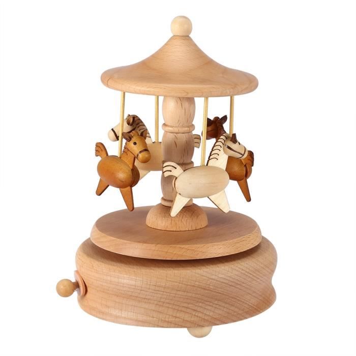 Boîte à Musique Violoniste Rouge - Mécanique à Remontoir - Déco Bureau 20cm