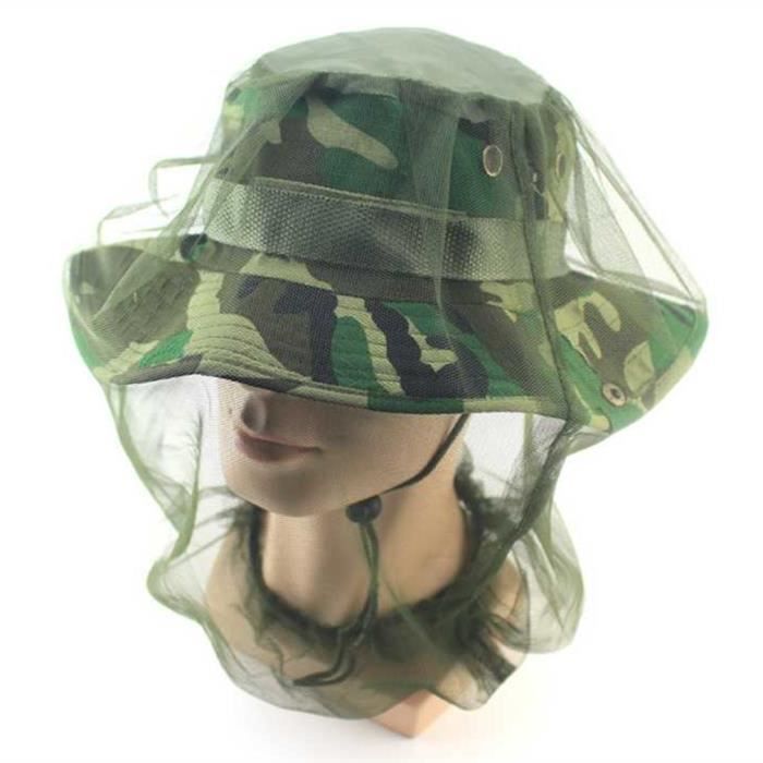 3 Casquettes Moustiquaires RDNKVB - Protection Visage Anti-insectes - Pour Randonnée, Pêche, Camping