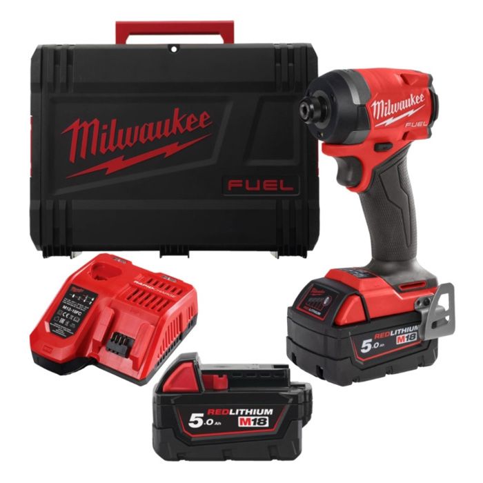 Visseuse à chocs compacte M18 FID3 18V MILWAUKEE + 2 batt. x 5.0 Ah 4933479865