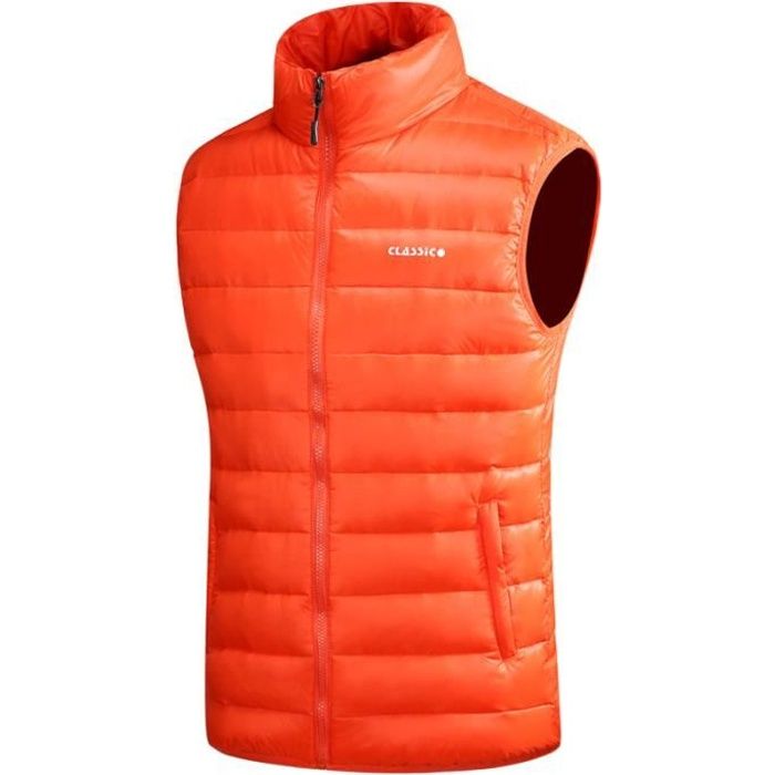 Doudoune homme sans manche orange outlet