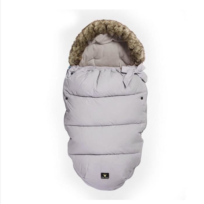 Sac De Couchage Enfant Epais Coton Gigoteuse Bebe Borde Fausse Fourrure Fermeture Zippee Convenable Pour Bebe Poussette Gris Achat Vente Gigoteuse Turbulette Cdiscount
