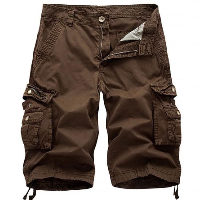 Short homme marron sales