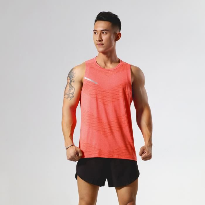 Débardeur Homme Transparent Crop Top – Nylon/Spandex, Entraînement, Style Musclé