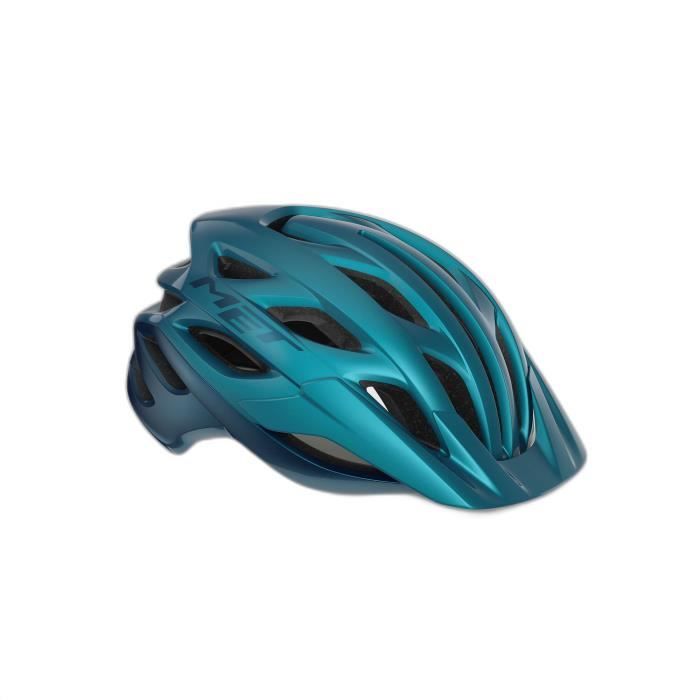 Casque VTT MET Veleno - Bleu Teal Blue Metallic/Glossy - Taille L