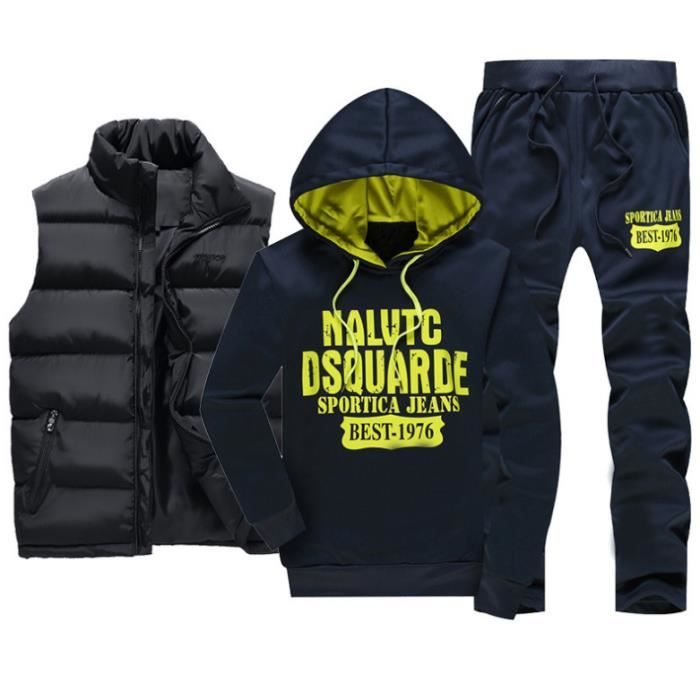 Générique Hommes Jogging Survêtement Costume Sweat Hoodies Et Pantalon