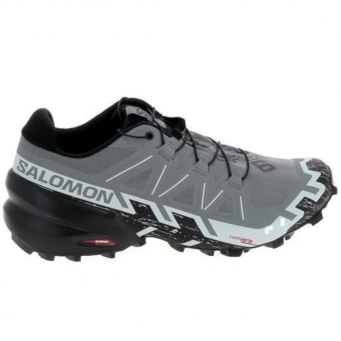 Chaussures de Trail Hommes SALOMON Speedcross 6 Gris - Système Quicklace Chaussures de Trail Hommes SALOMON Speedcross 6 Gris - Système Quicklace