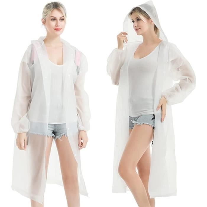 Veste Coupe-Pluie Homme KTWOLEN Imperméable - Capuche Réfléchissante, Respirante, Polyester