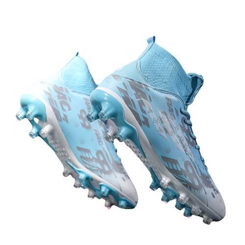 WEJIESS Chaussures de Football pour Hommes, Crampons Enfant Spike Chaussures de Sport antidérapantes Montantes pour Jeunes Chaussures de compétition, FG/AG avec Support de Cheville WEJIESS Chaussures de Football pour Hommes, Crampons Enfant Spike Chaussures de Sport antidérapantes Montantes pour Jeunes Chaussures de compétition, FG/AG avec Support de Cheville