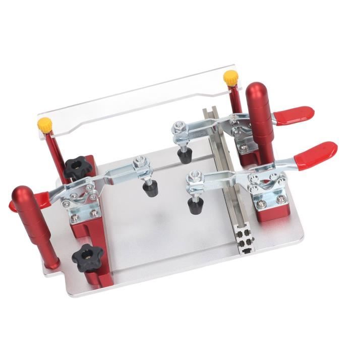 Outil De Levage Table Toupie Avec Tige Acier Inox & Base Alliage Aluminium - Élévateur Routeur 4 Mâchoires