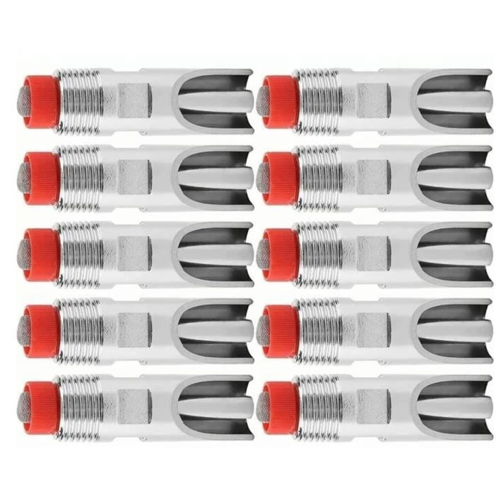 Comparer les prix de Abreuvoir à tétine pour porcs - OMABETA - Acier inoxydable - 10 pièces - Économie d'eau - Utilisation extérieure