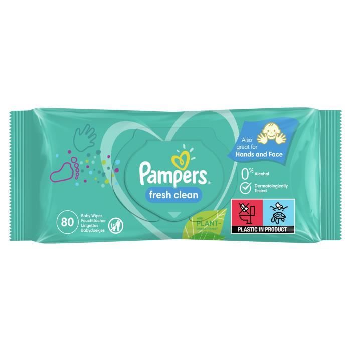 PAMPERS- Lingettes bébé 64 unités – SMARKET