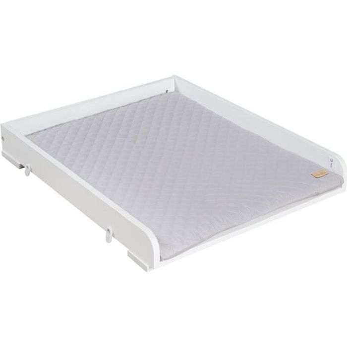 Plan+à+langer+-+ROBA+-+Pour+machines+à+laver+-+Matelas+Roba+Style+gris+inclus+-+Bois+blanc