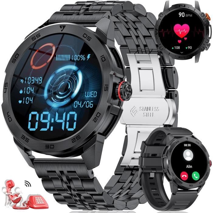 Montre Connectée Blackview : Appels, Notifications, 100 Sports, Suivi Santé 24/7 - Homme & Femme