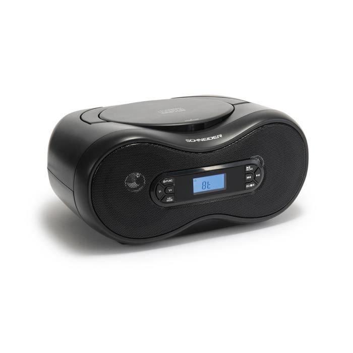 Poste Radio CD Bluetooth portable Schneider GMSCCDBOOMBT - vue 3