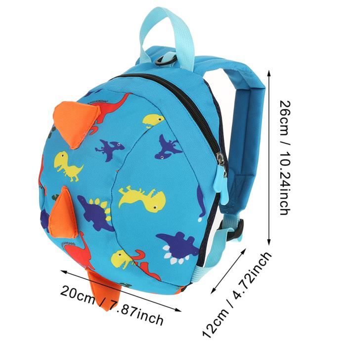 Sac à Dos Harnais Anti-Perte Enfant Dinosaure - Réglable, Détachable, Pour 1-4 Ans | Sécurité Foule
