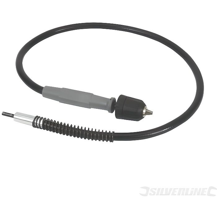Rallonge darbre de perceuse - SILVERLINE - 1041 mm - pour perceuse à mandrin auto-serrant de 6 mm