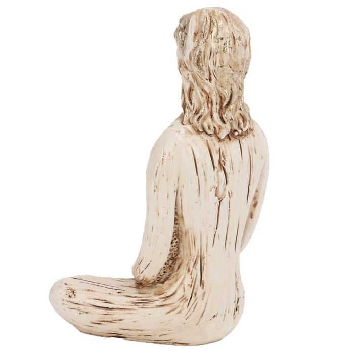 3 Statues Yoga En Résine - Décoration Méditante Abstraite Dorée Pour Intérieur Et Cadeau