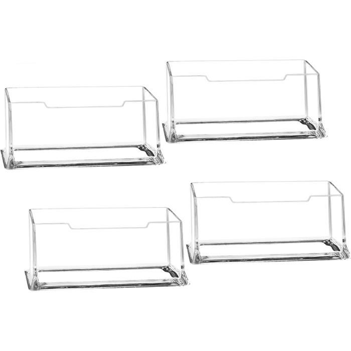BAOHD Porte-cartes de visite en acrylique pour bureau, présentoir de cartes de visite doré, support moderne pour cartes de visite de bureau pour homme et femme BAOHD Porte-cartes de visite en acrylique pour bureau, présentoir de cartes de visite doré, support moderne pour cartes de visite de bureau pour homme et femme