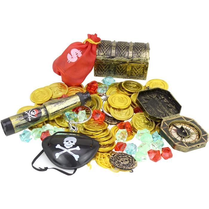 60pcs BoîTe De Coffre Au TréSor De Pirate avec Coffre Pirate Coffre — free download